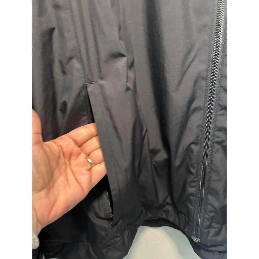 Ashworth Mens XL Black Water‎ Resistant Fleece Lined Golf Windbreaker Jacket